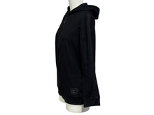 Load image into Gallery viewer, CHANEL シャネル スポーツライン ジップアップフーディー パーカー P30779K00443 サイズ38 ココマーク ブラック 美品 中古 4b010117