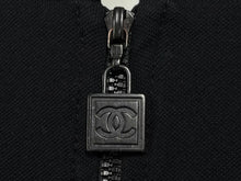 Load image into Gallery viewer, CHANEL シャネル スポーツライン ジップアップフーディー パーカー P30779K00443 サイズ38 ココマーク ブラック 美品 中古 4b010117
