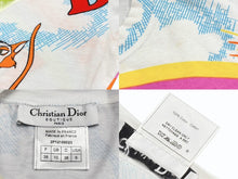 Load image into Gallery viewer, Christian Dior クリスチャンディオール 半袖Tシャツ 2P12155023 サイズ38 ホワイト マルチカラー カートゥーン ガリアーノ期 美品 中古 4b010118
