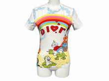 Load image into Gallery viewer, Christian Dior クリスチャンディオール 半袖Tシャツ 2P12155023 サイズ38 ホワイト マルチカラー カートゥーン ガリアーノ期 美品 中古 4b010118