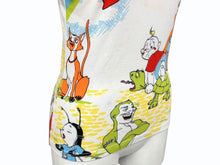 Load image into Gallery viewer, Christian Dior クリスチャンディオール 半袖Tシャツ 2P12155023 サイズ38 ホワイト マルチカラー カートゥーン ガリアーノ期 美品 中古 4b010118