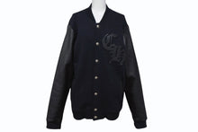 Load image into Gallery viewer, CHROME HEARTS クロムハーツ JKT GRP NOT BOMBER バーシティジャケット スタジャン サイズM CHレザーパッチ 美品 中古 4b010119