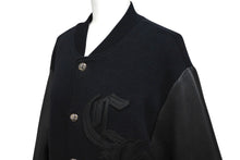 Load image into Gallery viewer, CHROME HEARTS クロムハーツ JKT GRP NOT BOMBER バーシティジャケット スタジャン サイズM CHレザーパッチ 美品 中古 4b010119