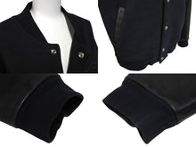 Load image into Gallery viewer, CHROME HEARTS クロムハーツ JKT GRP NOT BOMBER バーシティジャケット スタジャン サイズM CHレザーパッチ 美品 中古 4b010119