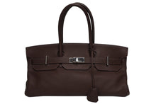 Load image into Gallery viewer, 極美品 ゴルチェデザイン HERMES エルメス ショルダーバーキン ブラウン トリヨンクレマンス ◻︎H刻 シルバー金具 中古 4b010133