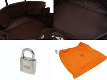 Load image into Gallery viewer, 極美品 ゴルチェデザイン HERMES エルメス ショルダーバーキン ブラウン トリヨンクレマンス ◻︎H刻 シルバー金具 中古 4b010133