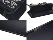画像をギャラリービューアに読み込む, 極美品 CHRISTIAN DIOR クリスチャンディオール ブックトート スモール ハンドバッグ M1265ZRIW_M828 ネイビー オブリーク柄 中古 4b010153