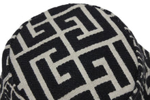 画像をギャラリービューアに読み込む, BALMAIN バルマン PB ラビリンス モノグラム バケット ハット ブラック 黒 ホワイト 白 コットン ポリエステル 美品 中古 4b010156