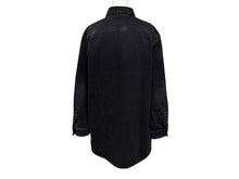 Load image into Gallery viewer, 極美品 CHANEL シャネル 長袖デニムシャツ P77614V69611 サイズ42 ココマーク ラインストーン ブラック 中古 4b010158