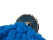 Load image into Gallery viewer, 新品同様 CHROME HEARTS クロムハーツ クロスパッチ ニットキャップ ビーニー カシミヤ レザー シルバー925 パープル ブルー 中古 4b010160