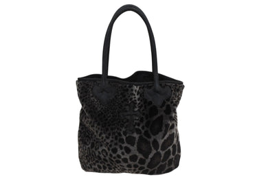 CHROME HEARTS クロムハーツ FS TOTE BLACK LEOPARD レオパード トートバッグ ブラック 美品 中古 4b010161