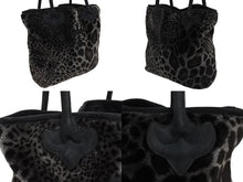 Load image into Gallery viewer, CHROME HEARTS クロムハーツ FS TOTE BLACK LEOPARD レオパード トートバッグ ブラック 美品 中古 4b010161