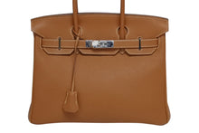 Load image into Gallery viewer, 極美品 HERMES エルメス バーキン30 ハンドバッグ トゴ ゴールド シルバー金具 ☐I刻印 中古 4b010162