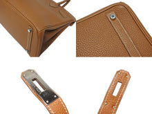 Load image into Gallery viewer, 極美品 HERMES エルメス バーキン30 ハンドバッグ トゴ ゴールド シルバー金具 ☐I刻印 中古 4b010162