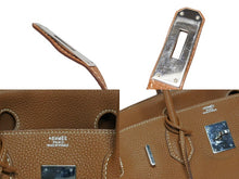 Load image into Gallery viewer, 極美品 HERMES エルメス バーキン30 ハンドバッグ トゴ ゴールド シルバー金具 ☐I刻印 中古 4b010162