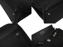 Load image into Gallery viewer, 新品同様 HERMES エルメス ケリー 40 ハンドバッグ 2WAY ブラック 内縫い トゴ シルバー金具 ◻︎H刻印 中古 4b010164