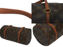 画像をギャラリービューアに読み込む, LOUIS VUITTON ルイヴィトン パピヨン26 ハンドバッグ モノグラム M51366 筒型 モノグラムキャンバス ブラウン 美品 中古 4b010166