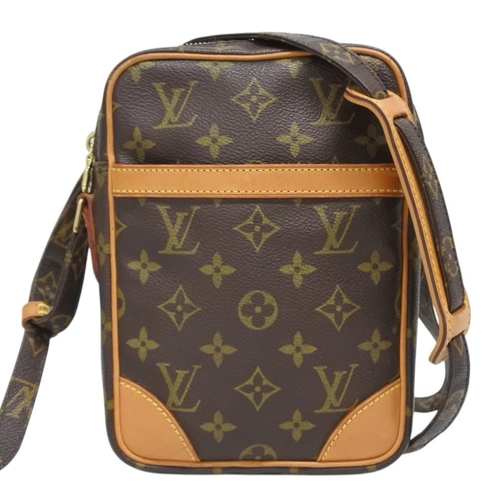 LOUIS VUITTON ルイヴィトン モノグラム ダヌーブ ショルダーバッグ M45266 ゴールド金具 ロゴ 美品 中古 4b010177