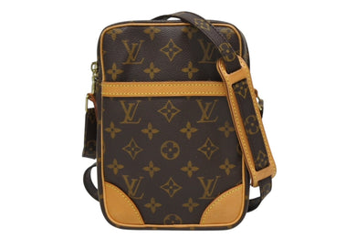 LOUIS VUITTON ルイヴィトン モノグラム ダヌーブ ショルダーバッグ M45266 ゴールド金具 ロゴ 美品 中古 4b010178