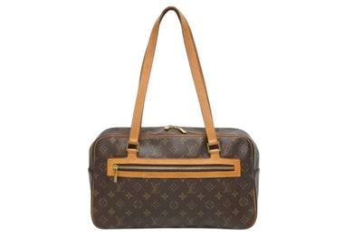 LOUISVUITTON ルイヴィトン シテGM ショルダーバッグ モノグラム M51181 PVC ブラウン ゴールド金具 美品 中古 4b010179