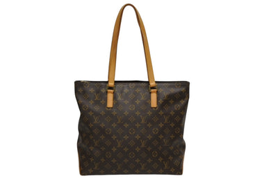 LOUIS VUITTON ルイヴィトン カバ メゾ トートバッグ M51151 モノグラム ブラウン PVC レザー ゴールド金具 美品 中古 4b010181
