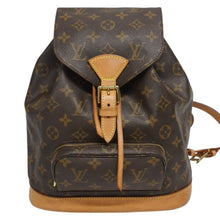Load image into Gallery viewer, LOUIS VUITTON ルイヴィトン モンスリMM バックパック M51136 ブラウン モノグラム PVC ゴールド金具 美品 中古 4b010183