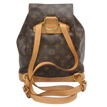Load image into Gallery viewer, LOUIS VUITTON ルイヴィトン モンスリMM バックパック M51136 ブラウン モノグラム PVC ゴールド金具 美品 中古 4b010183