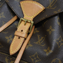 Load image into Gallery viewer, LOUIS VUITTON ルイヴィトン モンスリMM バックパック M51136 ブラウン モノグラム PVC ゴールド金具 美品 中古 4b010183
