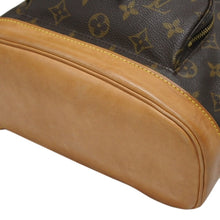 Load image into Gallery viewer, LOUIS VUITTON ルイヴィトン モンスリMM バックパック M51136 ブラウン モノグラム PVC ゴールド金具 美品 中古 4b010183