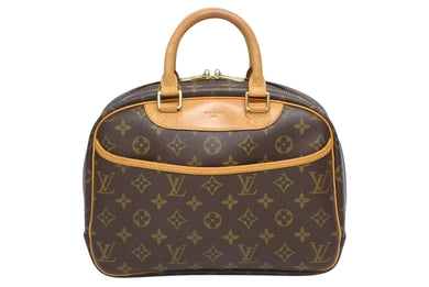 LOUIS VUITTON ルイヴィトン トゥルービル ハンドバッグ M42228 モノグラム ブラウン PVC レザー ゴールド金具 美品 中古 4b010184