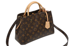 Load image into Gallery viewer, 極美品 LOUIS VUITTON ルイヴィトン モンテーニュBB モノグラム ハンドバッグ M41055 ブラウン 中古 4b010186