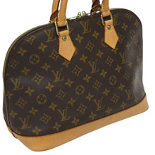 Load image into Gallery viewer, LOUIS VUITTON ルイ ヴィトン アルマPM ハンドバッグ M51130 モノグラム PVC ブラウン ゴールド金具 美品 中古 4b010187