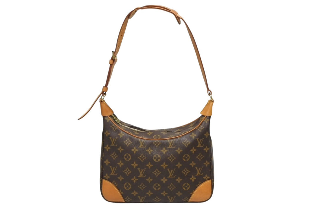 LOUIS VUITTON ルイヴィトン ブローニュ30 ショルダーバッグ M51265 モノグラムキャンバス ゴールド金具 ブラウン 美品 中古 4b010191