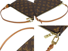 画像をギャラリービューアに読み込む, LOUIS VUITTON ルイヴィトン ポシェット アクセソワール アクセサリーポーチ M51980 モノグラム ブラウン レザー PVC 美品 中古 4b010193
