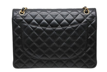 画像をギャラリービューアに読み込む, 極美品 CHANEL シャネル マトラッセ33 Wフラップ Wチェーン ショルダーバッグ 15番台 ラムスキン ブラック ゴールド金具 中古 4b010200