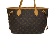 画像をギャラリービューアに読み込む, LOUIS VUITTON ルイヴィトン ネヴァーフルPM トートバッグ M40155 モノグラム ブラウン レザー PVC ゴールド金具 美品 中古 4b010208