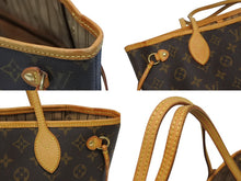 画像をギャラリービューアに読み込む, LOUIS VUITTON ルイヴィトン ネヴァーフルPM トートバッグ M40155 モノグラム ブラウン レザー PVC ゴールド金具 美品 中古 4b010208