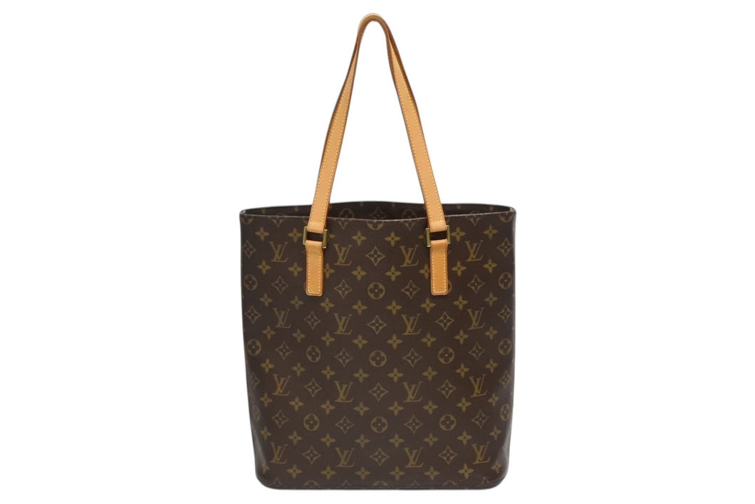 LOUIS VUITTON ルイヴィトン ヴァヴァンGM トートバッグ M51170 モノグラム PVC レザー ブラウン 美品 中古 4b010213