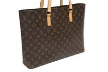 画像をギャラリービューアに読み込む, LOUIS VUITTON ルイヴィトン ルコ トートバッグ M51155 モノグラム ブラウン レザー PVC ゴールド金具 美品 中古 4b010214