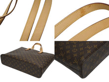 画像をギャラリービューアに読み込む, LOUIS VUITTON ルイヴィトン ルコ トートバッグ M51155 モノグラム ブラウン レザー PVC ゴールド金具 美品 中古 4b010214