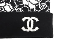 Load image into Gallery viewer, CHANEL シャネル ニットキャップ ビーニー カメリア AA9508B14321 ココマーク カシミヤ シルク ブラック 美品 中古 4b010225