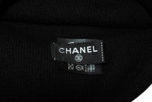 Load image into Gallery viewer, CHANEL シャネル ニットキャップ ビーニー カメリア AA9508B14321 ココマーク カシミヤ シルク ブラック 美品 中古 4b010225