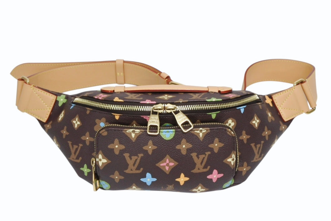 新品未使用 LOUIS VUITTON ルイヴィトン ラッシュ タイラーザクリエイター バムバッグ M24858 モノグラム クラギー PVC レザー 中古 4b010226