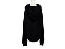 Load image into Gallery viewer, SAINT LAURENT サンローラン HOODED KNIT SWEATER 550312 YA2YU ネイビー コットン サイズ XL 美品 中古 4b010235