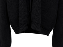 Load image into Gallery viewer, SAINT LAURENT サンローラン HOODED KNIT SWEATER 550312 YA2YU ネイビー コットン サイズ XL 美品 中古 4b010235