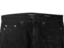 Load image into Gallery viewer, SAINT LAURENT サンローラン デニムパンツ ボトム 4b010238 ブラック 黒 コットン ポリウレタン 32 美品 中古 4b010238