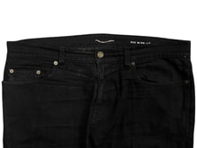 Load image into Gallery viewer, SAINT LAURENT サンローラン デニムパンツ ボトム 4b010240 ブラック 黒 コットン ポリウレタン 美品 中古 4b010240