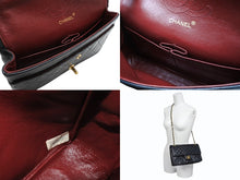 画像をギャラリービューアに読み込む, CHANEL シャネル マトラッセ25 Wフラップ Wチェーンショルダーバッグ 0番台 ラムスキン ココマーク ブラック ゴールド金具 美品 中古 4b010262