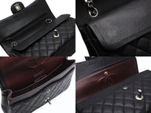 画像をギャラリービューアに読み込む, 極美品 CHANEL シャネル マトラッセ25 Wフラップ Wチェーンショルダーバッグ AO1112 13番台 キャビアスキン シルバー金具 中古 4b010269