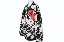 画像をギャラリービューアに読み込む, 極美品 CHROME HEARTS クロムハーツ ポニーヘア レザーボンバージャケット ブラック ホワイト サイズXL 中古 4b010280